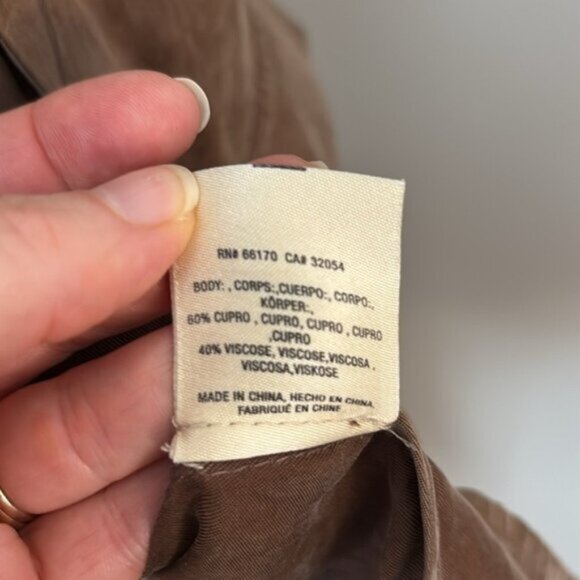 Anthropologie x Moth Carrie Belted Trench Coat Open Front Belted Coat Sz S - Picture 11 of 16